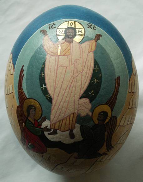 Himmelfahrt Christi. Malerei auf einem Ei.

Bei einer langsamen Verbindung dauert es einige Sekunden, bis das Bild erscheint.